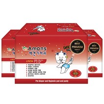 아몬스 프리미엄 암컷용 기저귀 10p, 소형, 3팩