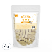네이처잇 몬스터 펫츄 강아지 덴탈케어 껌 500g, 칼슘플러스, 4개