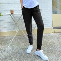 잇진 여성용 두줄 라인 트레이닝 밴딩 조거 팬츠