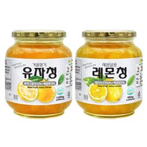 견과공장 겨울향기 프리미엄 햇과일청 2종 세트 유자청 1kg + 레몬청 950g, 1.95kg, 1세트