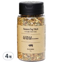 시즈닝톡 삼겹살 시즈닝, 4개, 75g
