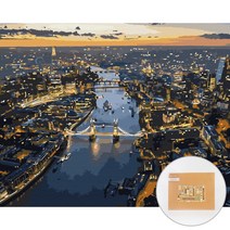 아트조이 DIY 명화 그리기 세트 40 x 50 cm 가로형, 런던 야경