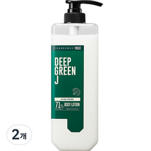 제이숲 딥그린제이 어성초 약산성 바디로션, 2개, 1000ml