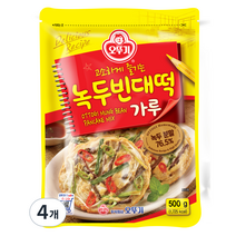 오뚜기 녹두 빈대떡 가루, 500g, 4개