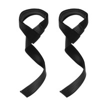 코멧 스포츠 리프팅 논슬립 헬스 스트랩 2개입, 블랙