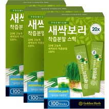 골든허브 프리미엄 새싹보리 착즙분말 스틱, 100g, 3개