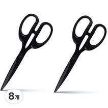 아이비스 대형 티타늄 가위 12394, 블랙, 8개