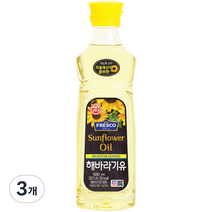 오뚜기 프레스코 해바라기유, 500ml, 3개