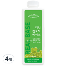 서울팩토리 리얼 청포도 베이스, 4개, 1.2kg
