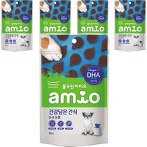 아미오 강아지 건강담은간식 눈 & 눈물 80g, 연어(눈 & 눈물), 5개