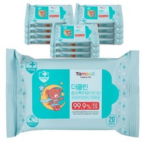 랩신 손소독 티슈 휴대형, 25매, 8팩