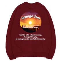 벤힛 Orange Sun 세미 오버핏 특양면 빅사이즈 맨투맨