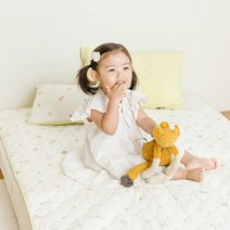 쉬즈홈 유아용 누비 순면 안심 방수패드, 달링 아이보리