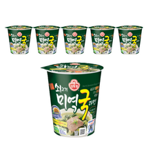 오뚜기 쇠고기미역국라면 컵 60g x 6p, 6개