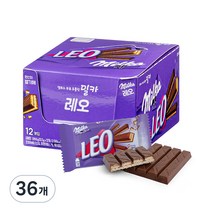 밀카 레오 밀크 초콜릿 12p, 33.3g, 36개