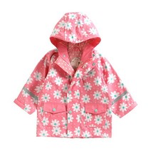 헤즈 아동용 스마일 플라워 레인코트