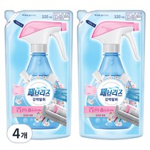 페브리즈 섬유탈취제 은은한꽃향 리필, 320ml, 4개, 은은한 꽃향
