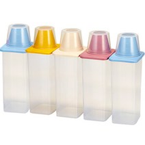 씨밀렉스 도어미니 사각 잡곡통 1.3L x 5p 세트, 1세트, 랜덤 발송