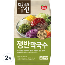 면발의신 쟁반막국수, 405g, 2개