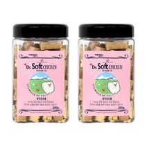 더독 닥터소프트 장건강 큐브져키 중소형견용 350g, 치킨, 2개입