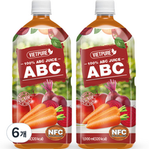 메이준뉴트리 NFC 착즙 비엣퓨어 ABC 주스, 1000ml, 6개