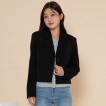 ELLE GIRL 여성 크롭 블레이져 자켓