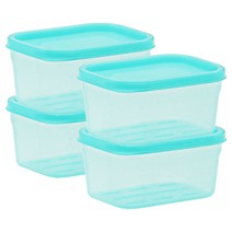 생활엔 말랑핏 차곡차곡 식재료 보관용기 300ml, 4개, 단품