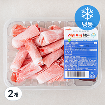 선진 국내산 한돈 돌돌 대패 돼지 앞다리살 불고기용 (냉동), 500g, 2개