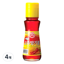 오뚜기옛날 고추맛 기름 병, 80ml, 4개