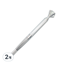 리얼뷰티 다이아 엠보 펜대 15cm, 실버, 2개