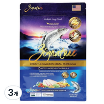 지그니쳐 전연령 송어 & 연어 포뮬라 애견사료, 1kg, 3개