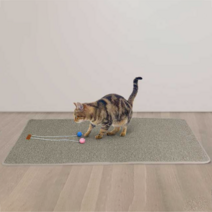펫츠몬 고양이 양모볼 장난감 스크래처 특대형, 브라운, 1개