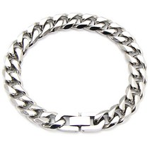 인디라벨 써지컬스틸 컷팅 유광 팔찌 10mm