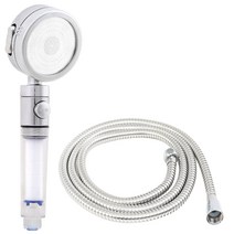 스파온 3단모드 온오프 정수 필터 샤워기 헤드+1.5M메탈 샤워줄, 본품