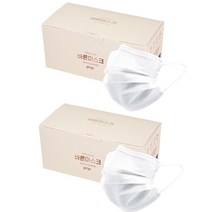 고르고 바른 일회용 덴탈 마스크 성인용, 50개입, 2개, 화이트