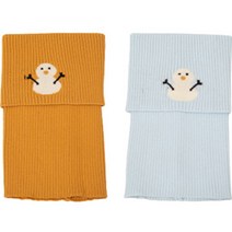 조이멀티 여아용 보송보송 눈사람 넥워머 2p