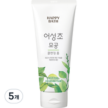 해피바스 어성초 모공 클렌징폼 지복합, 200g, 5개
