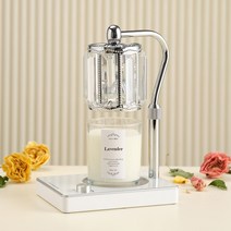 캔들백화점 엘사 캔들워머 실버화이트+소이캔들 280g 세트, 라벤더, 1세트