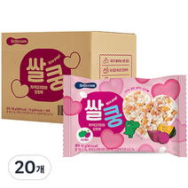 베베쿡 쌀쿵 쌀과자, 자색고구마 + 단호박 혼합맛, 15g, 20개