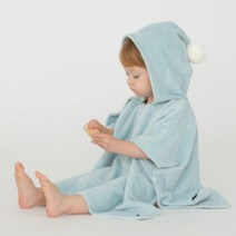 코니 이지바스 후드타올 S 12개월-2세, 민트, 1개