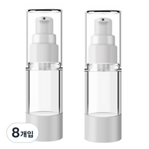 DM 뷰티 휴대용 펌프 로션 공병 플랫 진공 30ml, 혼합 색상, 8개입