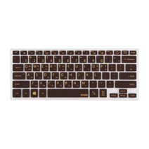 파인피아 삼성 노트북용 문자인쇄 키스킨 SS25번 NT900X3L/NT901X3L/NT900X3P, 초코렛, 1개