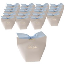 마켓감성 골드레터링 포장상자 20p, 20개, 파란리본