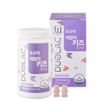 듀오락 데일리키즈 신바이오틱스 유산균 딸기맛, 60정, 1개