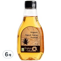 오가닉밸류 유기농 아가베시럽, 330g, 6개