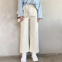 마이시즌 여성용 왓에버 크림와이드팬츠