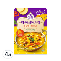 티아시아키친 마살라 커리 분말, 100g, 4개