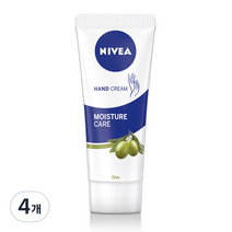 니베아 모이스춰 케어 올리브 핸드크림, 75ml, 4개