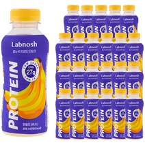 랩노쉬 프로틴 드링크 마일드 바나나, 350ml, 24개