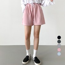 잘빠진 여성용 딜라잇 4부 밴딩 숏 팬츠